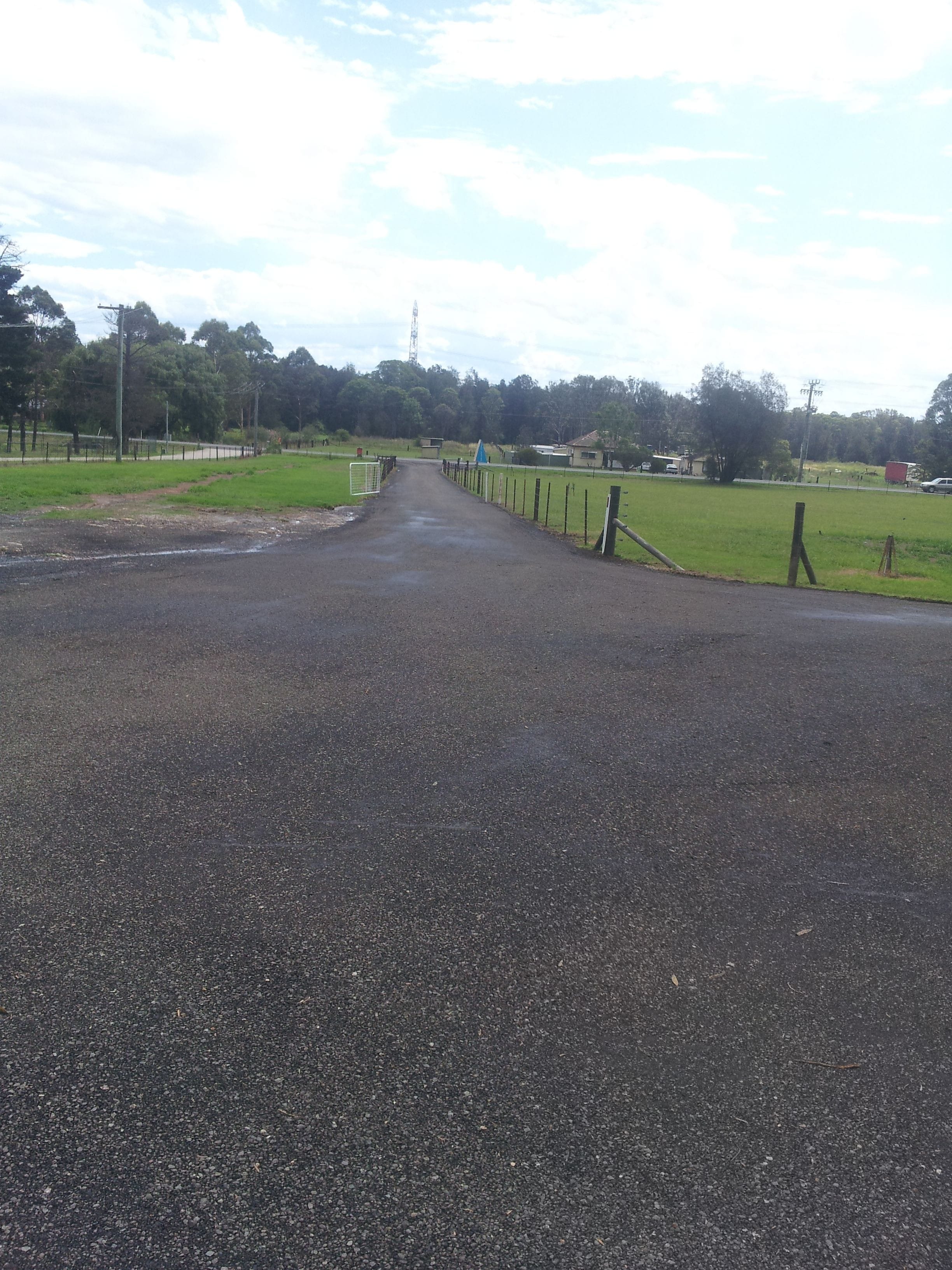 recycled screened crushed asphalt driveway residential